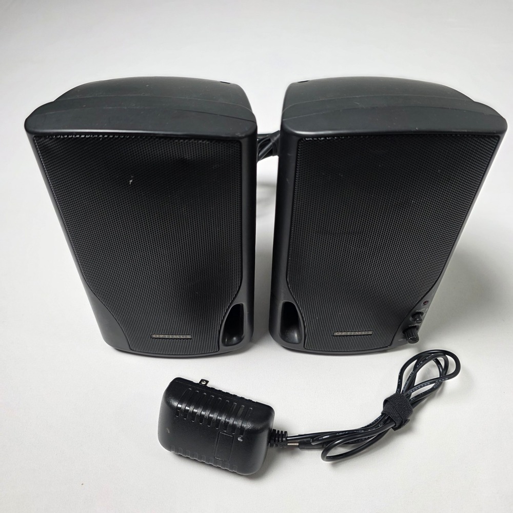 Optimus Multimedia Speakers AMX-19 w/ Bass Boost Surround Sound Portable Vintage